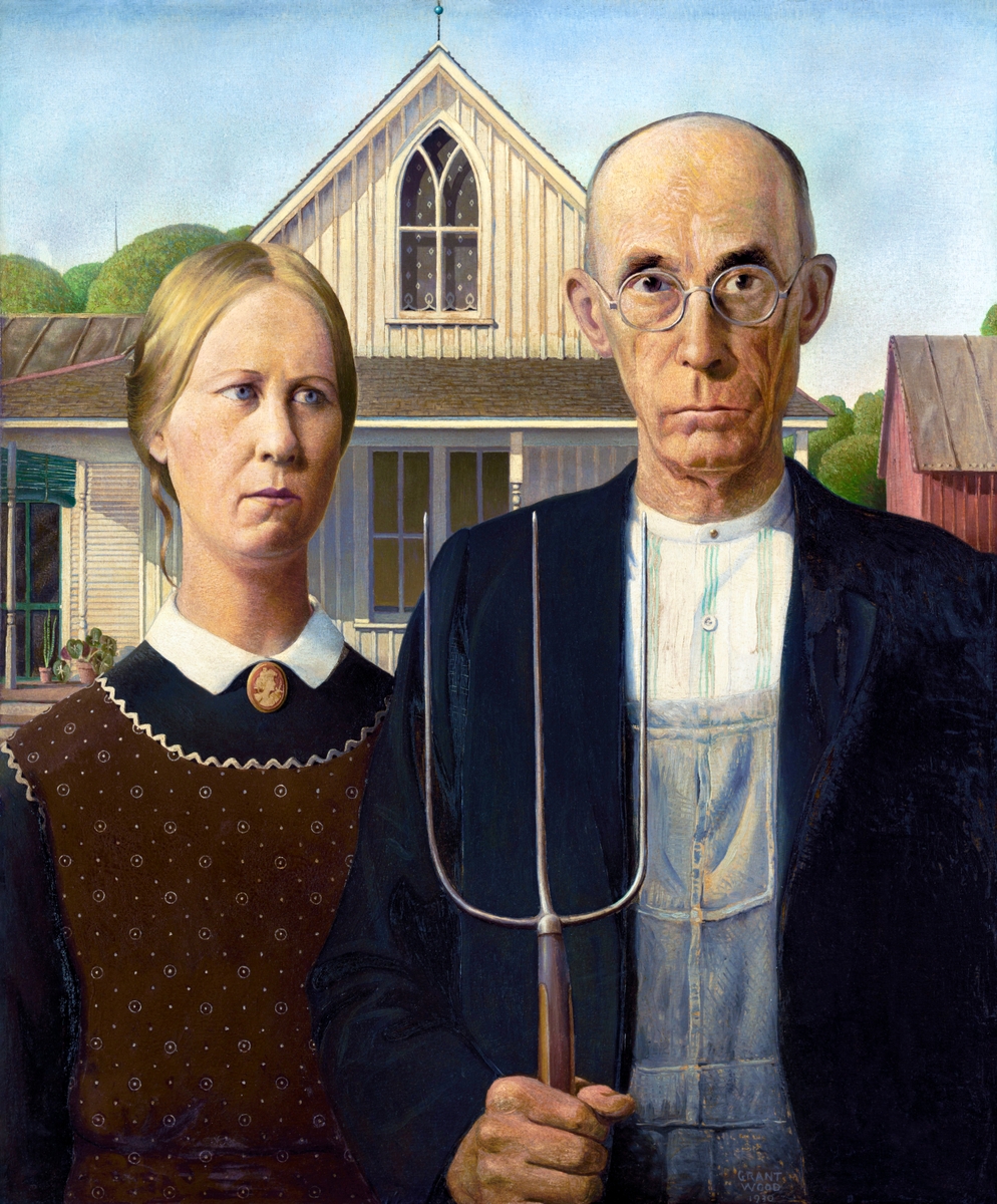 American Gothic, Grant Wood’s deadpan farmhouse portrait