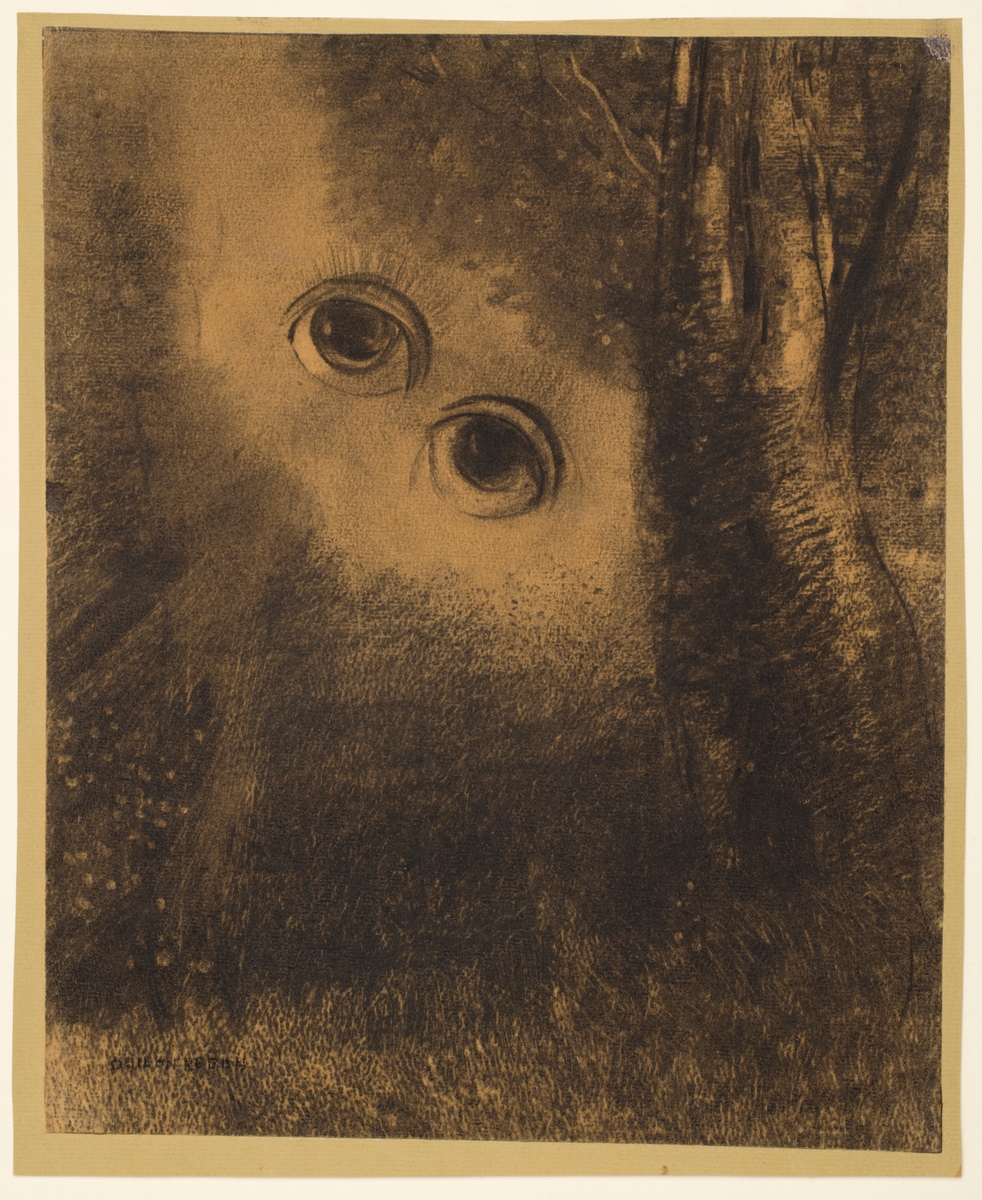 Odilon Redon's Eyes in the Forest, disembodied eyes among trees